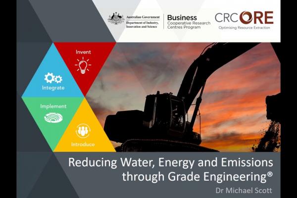 Reducing water energy and emissions through Grade Engineering